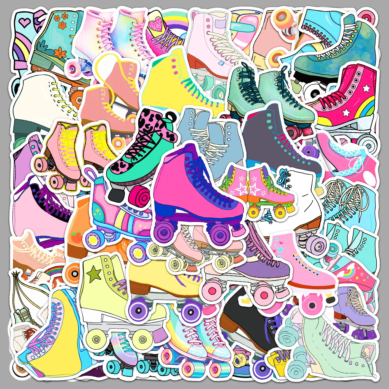 10/50 pezzi adesivi per pattini a rotelle adesivo divertente cartone animato decalcomanie sportive bagagli fai da te laptop telefono auto bici skateboard giocattoli per bambini regali