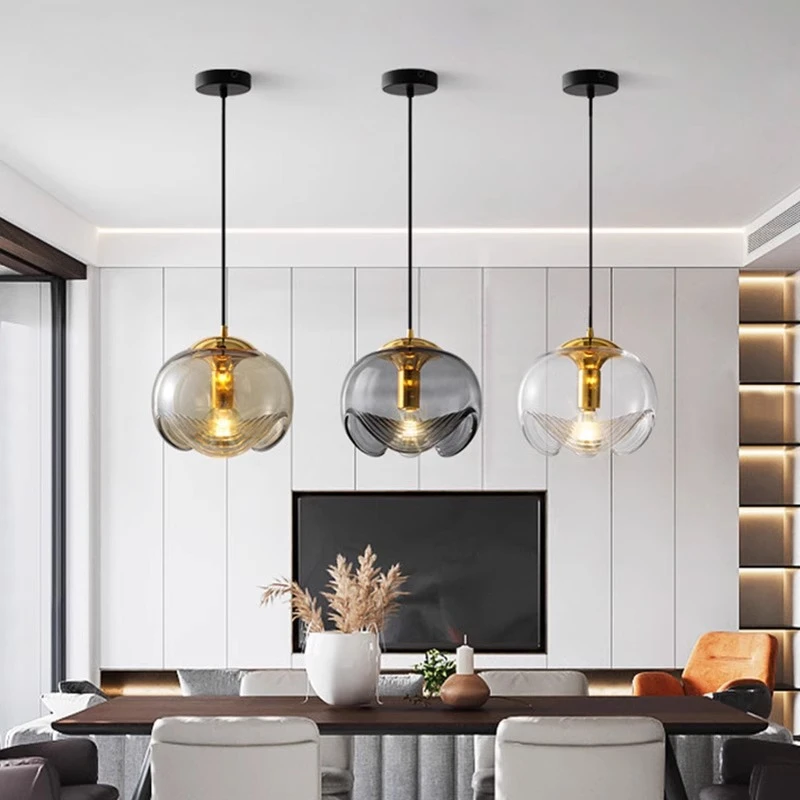 

Postmodern Nordic style minimalist restaurant dining table, bar counter, bedroom bedside, coffee shop, glass chandelier