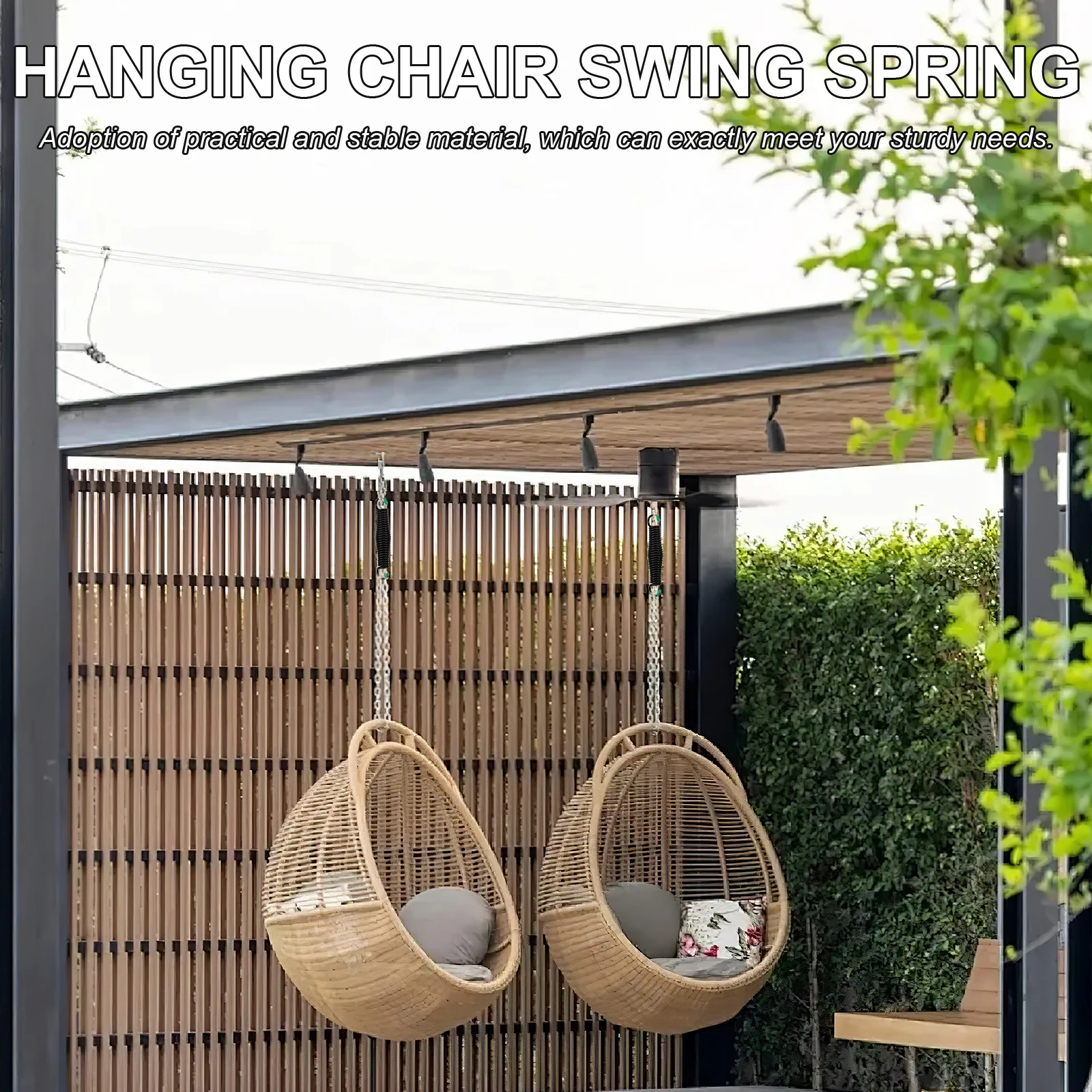 

Heavy Duty Metal Swing Spring Kit For Hammock Chair Porch Swing Spring, Sandbag Fixing Spring, Tent Camper Relaxation,