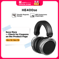 HIFIMAN HE400SE Stealth Magnets Over-Ear Open-Back Full-Size Planar Magnetic Wired Headphones