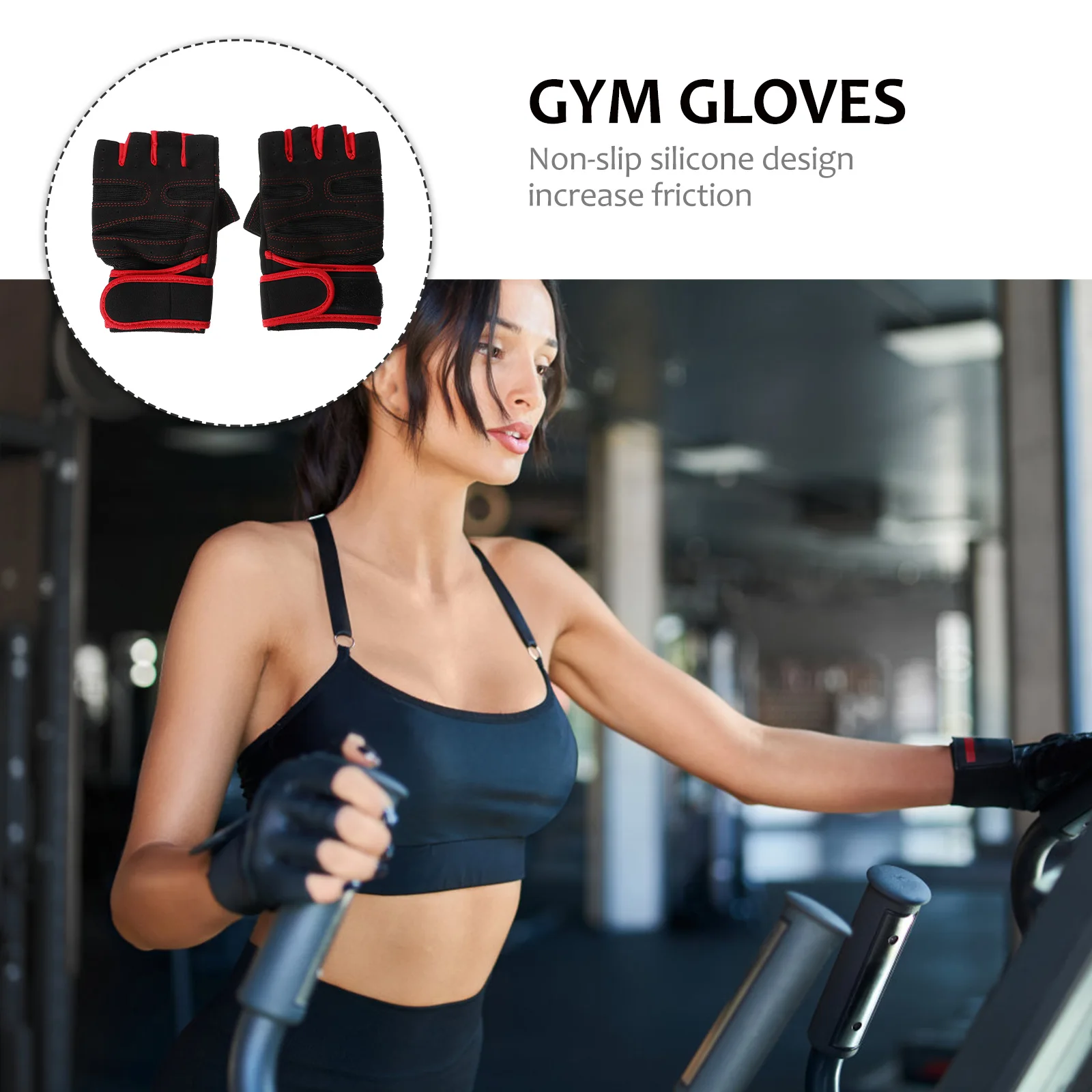 

Half Finger Sports Gloves Breathable Microfiber Gym Lifting Anti skid Cycling Exercise Fitness Wicking Sweat Elastic Non slip