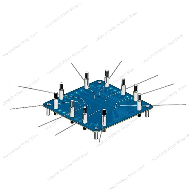 10PCS Probes Data Recovery Test Fixture SD SIM IC Cards Chip Reader Tester Tool for Electronic Repair