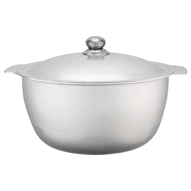 Aluminum Household lamb Hand Pulled Rice Pot Thickened Pure Aluminum Soup Pot Suitable For Gas Stoves Multifunctional Cookware G