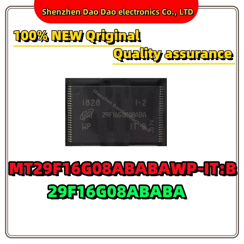 

MT29F16G08ABABAWP-IT:B Silk screen 29F16G08ABABA SOP-48 memory chip new original