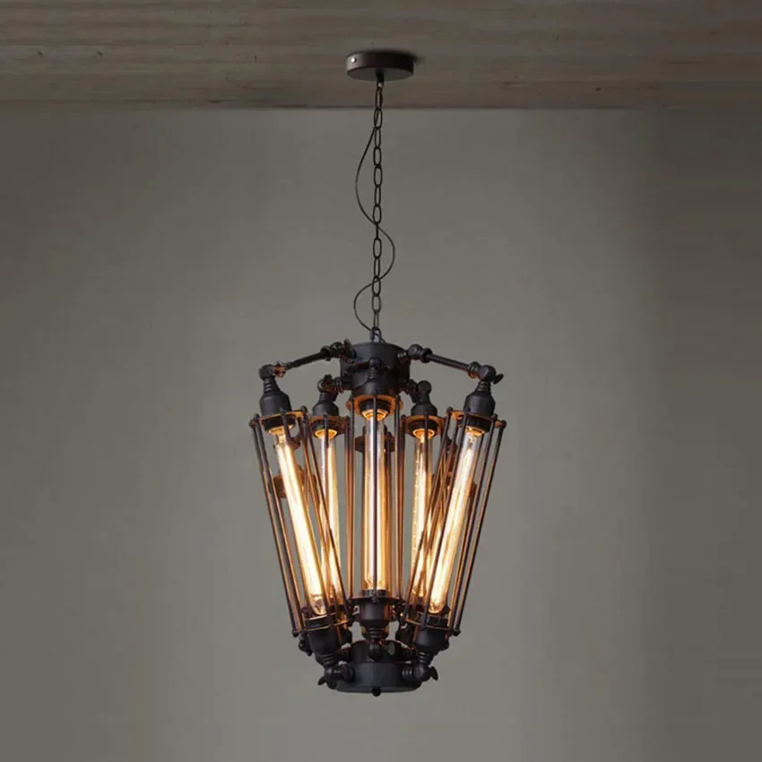 

American Retro Pendant Lights Industrial Lamp Loft Vintage Restaurant Bar Alcatraz Island Edison Lampe Hanging Lighting