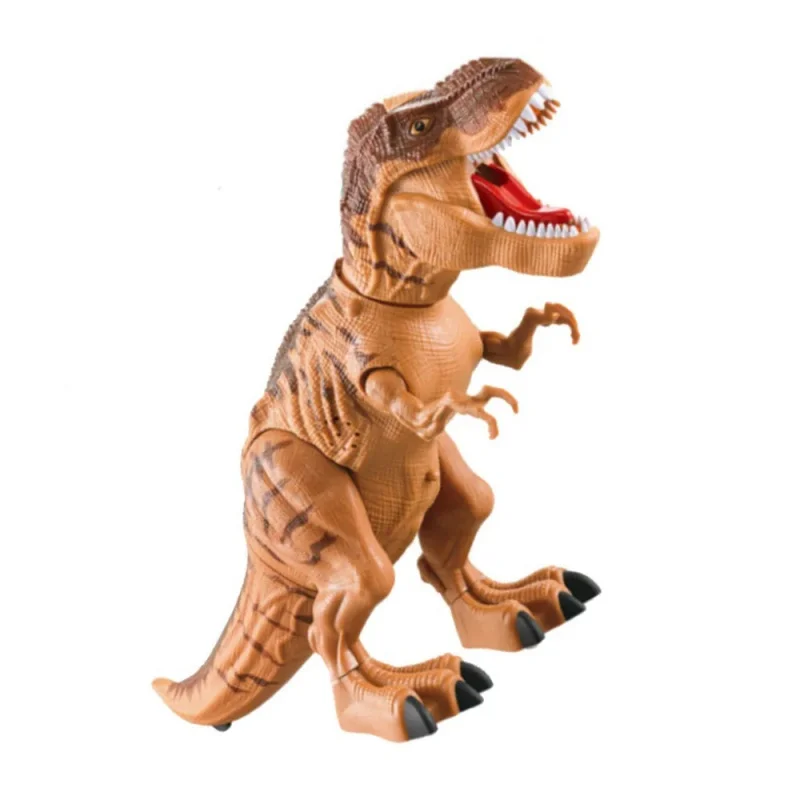 Crianças dinossauro elétrico tiranossauro rex andando spray colocar ovo luz som simulação animal dinossauro modelo brinquedo para crianças