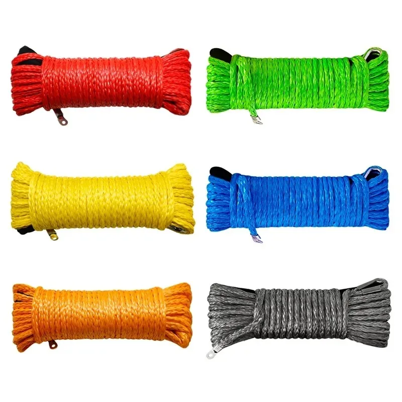 Corde sintetiche per verricello da traino con corda UHMWPE da 10 mm 12 mm per situazioni di emergenza