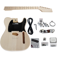 Aiersi-DIY Full Set of ST TL Electric Guitar Kit, Basswood Body, Unfinished Neck, All Hardware