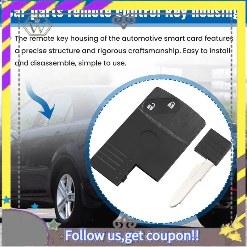 

ABXV-2 Button Smart Card Remote Key Shell Case For Mazda 5 6 CX-7 CX-9 RX8 Miata