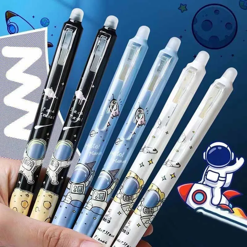 1 Piece Cartoon Cute Kawaii Spaceman Erasable Pen Creative School Office Gel Pens Suppliies Gift Stationery