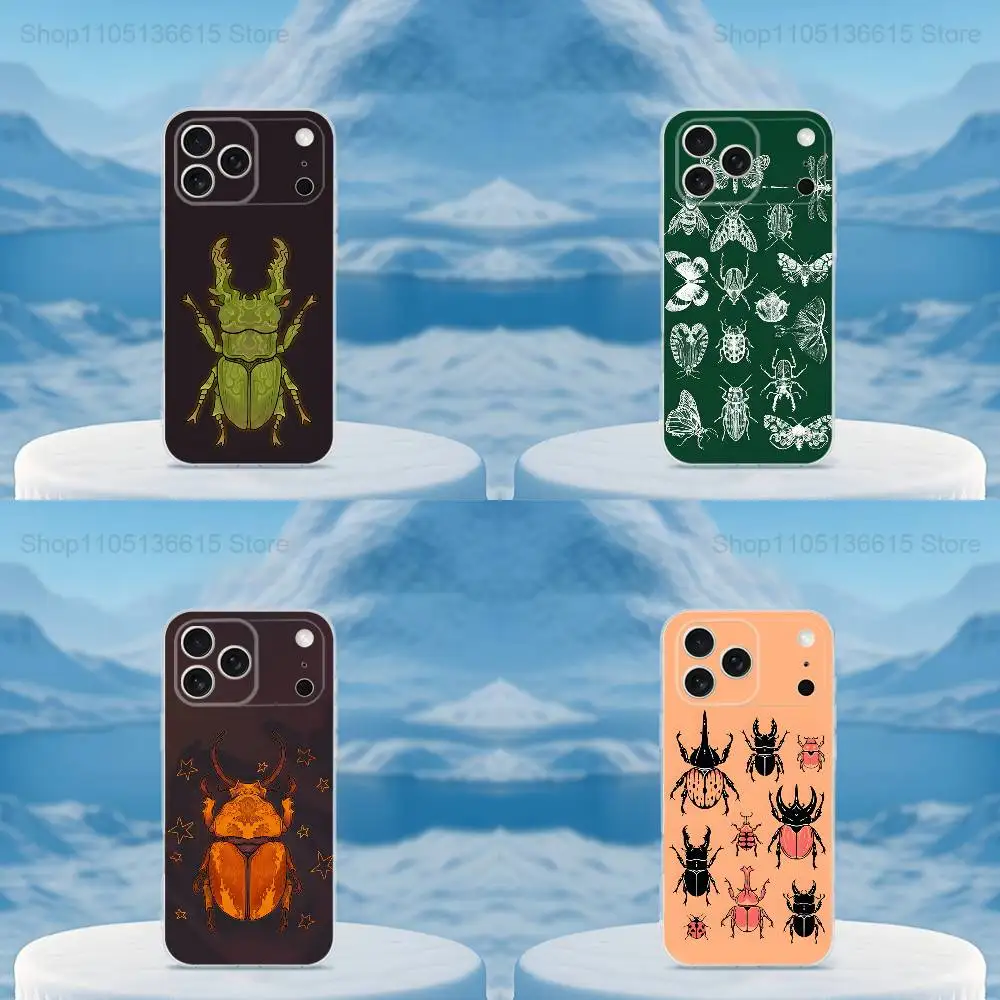 

Insects Biology Art Phone Case For iPhone 16,15,14,13,12,11,17 Pro,Max,Plus,X,XS,XR,SE,Mini Transparent Soft Cover