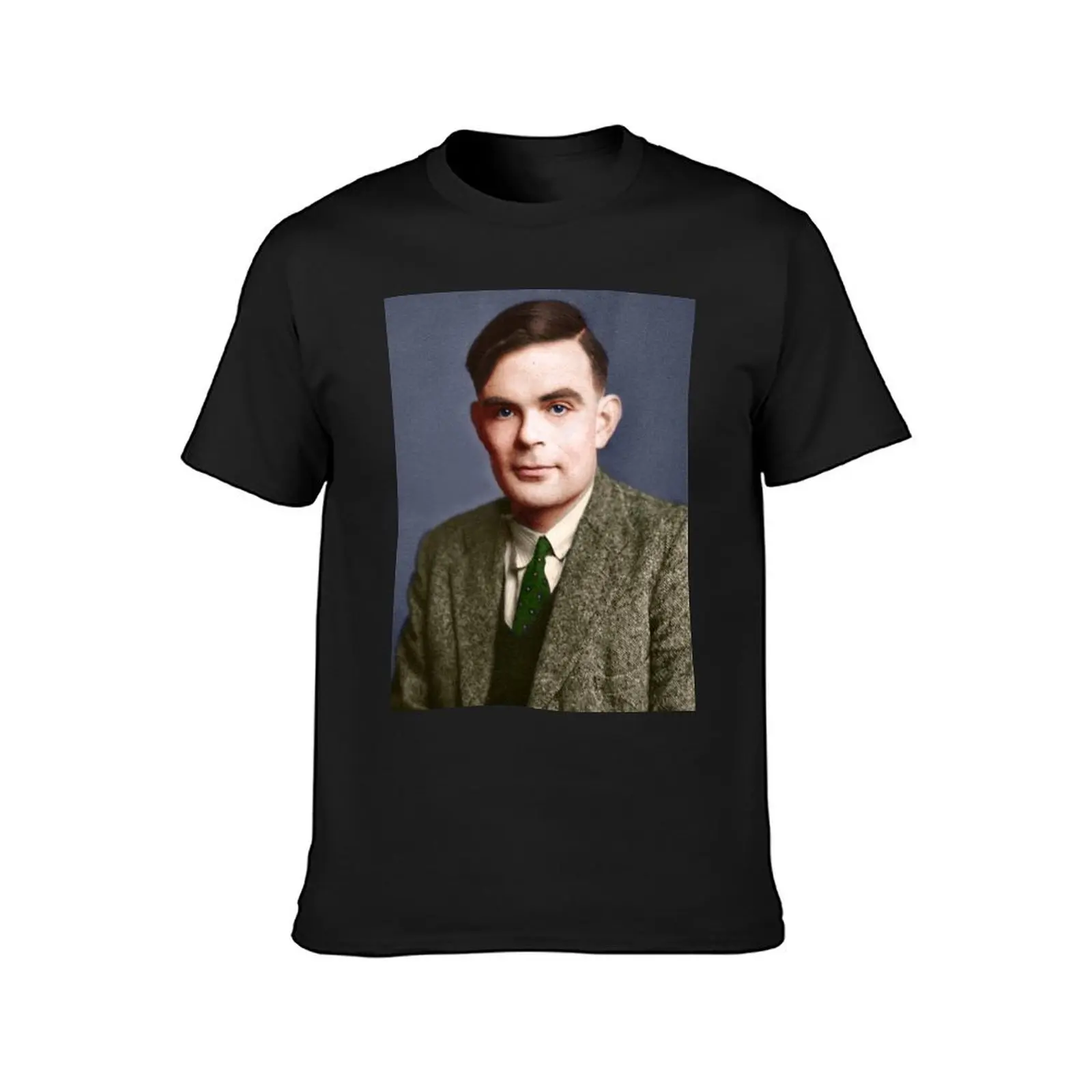 Alan Turing T-Shirt Short sleeve tee summer top plain t shirts men