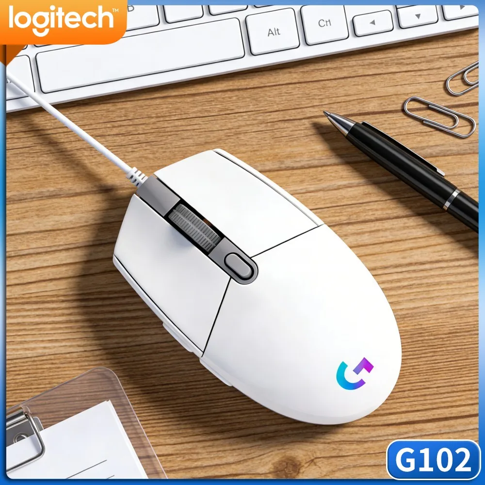 Logitech G102 Prodigy Gaming Mouse,Color Rotation RGB Effect,Rich Visual Effect For Personalized Gaming Workstation