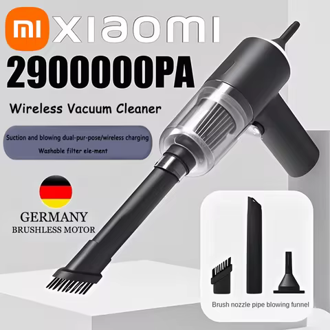 샤오미 진공청소기 2900000 PA 120w 무선 초고강력 2 in 1 습식 건식 이중 용도 휴대용 대형 흡입 진공 청소기