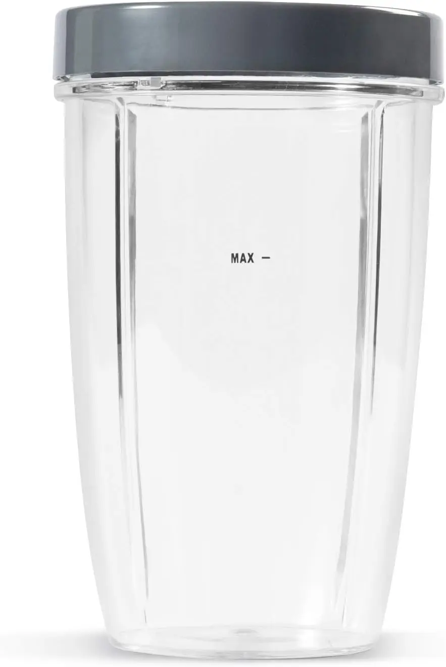 Frullatore personale per frullati, frullati, preparazione di alimenti e miscelazione congelata, 24 once, 600 Watt, grigio, (NBR-0601) e 24 once di altezza