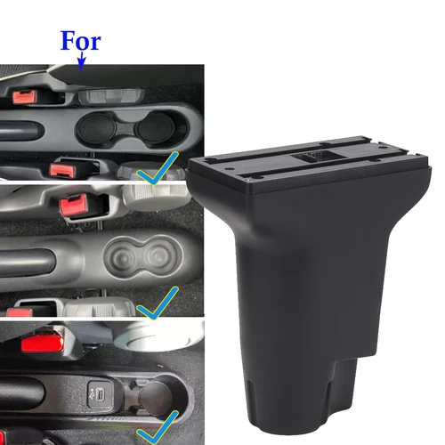 Imagen 2 del producto Reposabrazos para Fiat 500, caja de almacenamiento para reposabrazos de coche Fiat CRONOS, detalles interiores dedicados, accesorios de reequipamiento