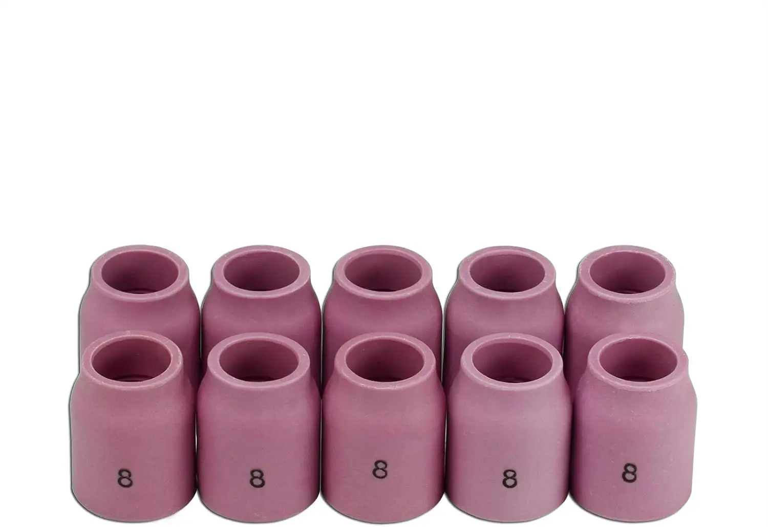 10 Sets TIG Gas Lens Aluminum Nozzle Ceramic Cup 53N61S 8# 1/2