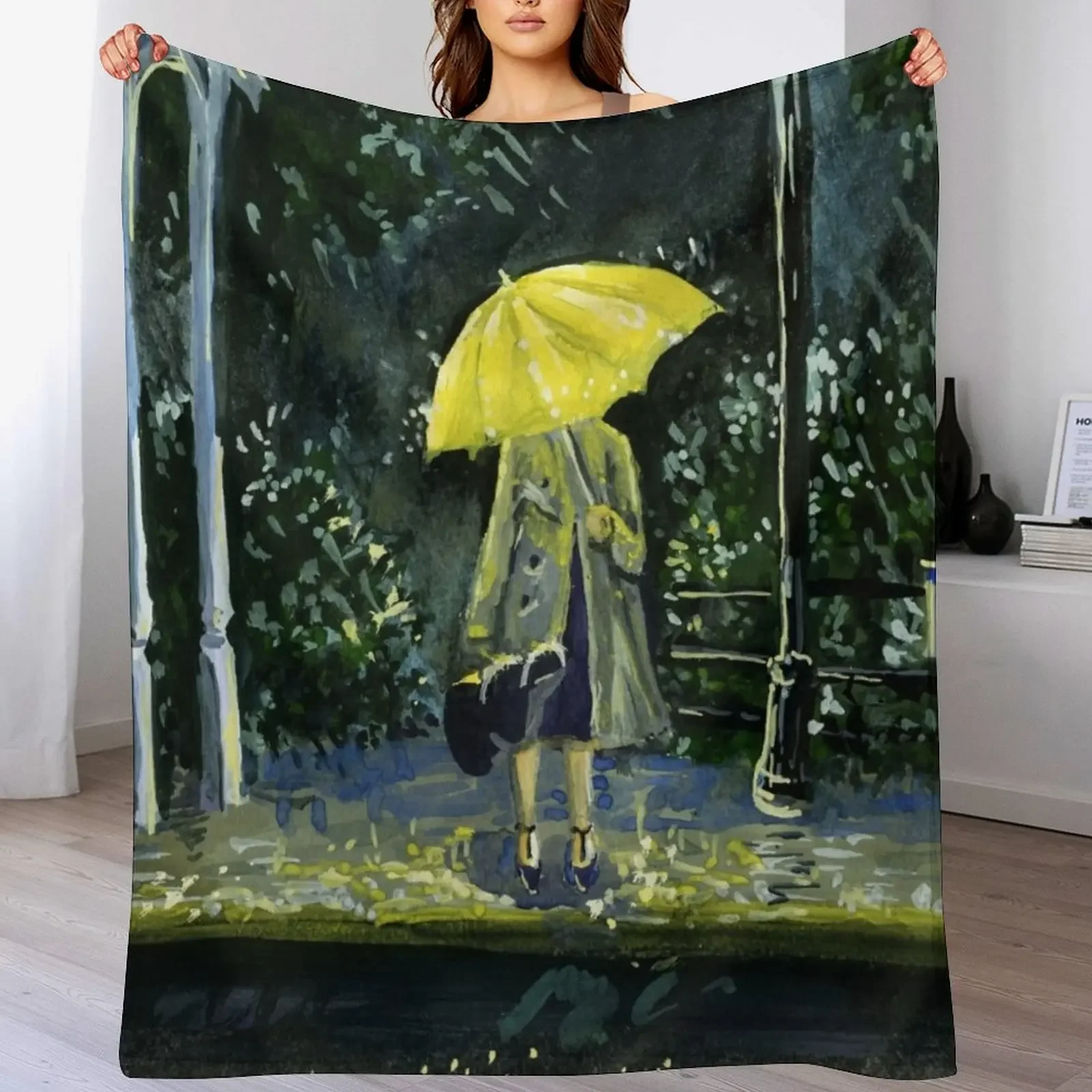 

New Yellow umbrella part 2 Throw Blanket Ultra Plush Cozy Blanket for Napping Sleeping