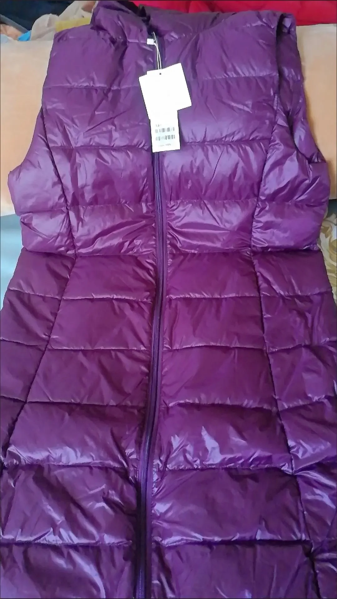 

Ultra Light White Duck Down Vest Jacket 2025 Autumn Winter Women Hooded Waistcoat Coat Female Loose Sleeveless Long Tank Parkas