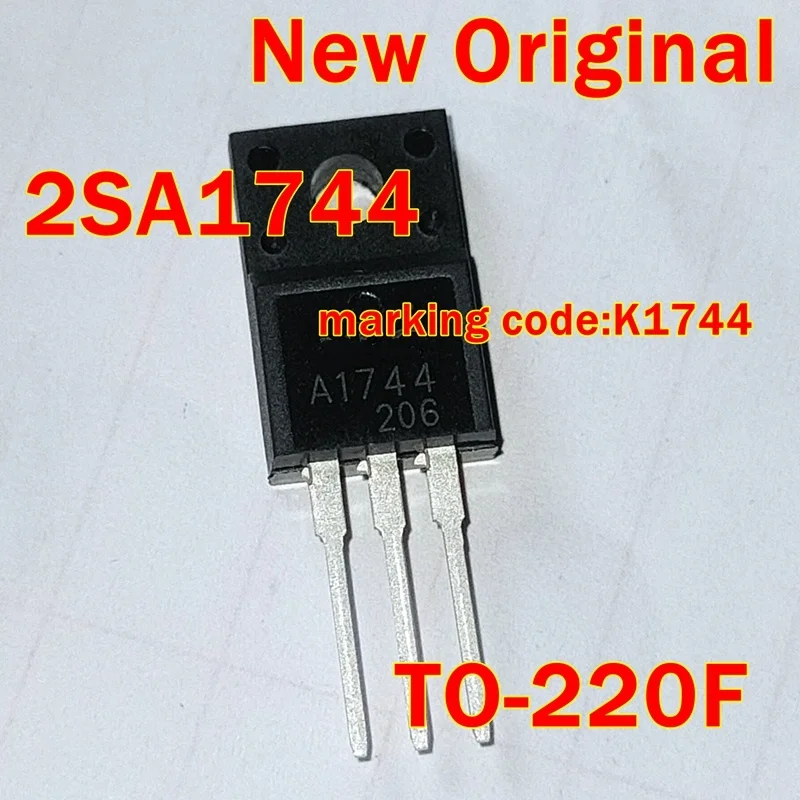 

1pcs to 100pcs 2SA1744 TO-220F marking code:K1744 New Original PNP SILICON EPITAXIAL TRANSISTOR FOR HIGH-SPEED SWITCHING