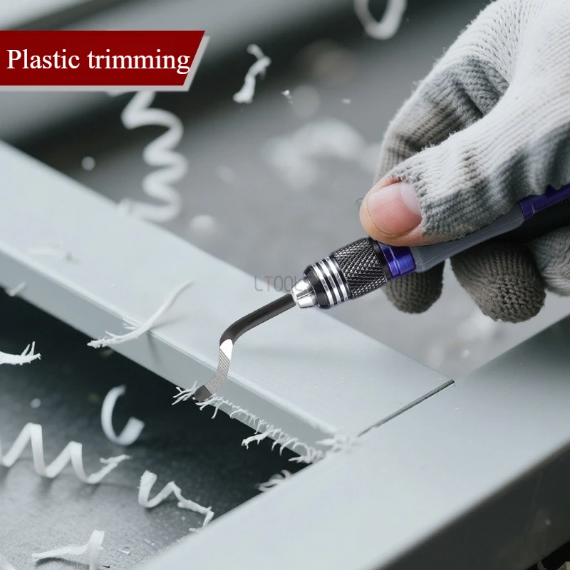 

Multi-Functional Deburring Trimming Tool Universal Manual Hardware Edge Trimmer Knife Aluminum Alloy Handle Household Hand Tool