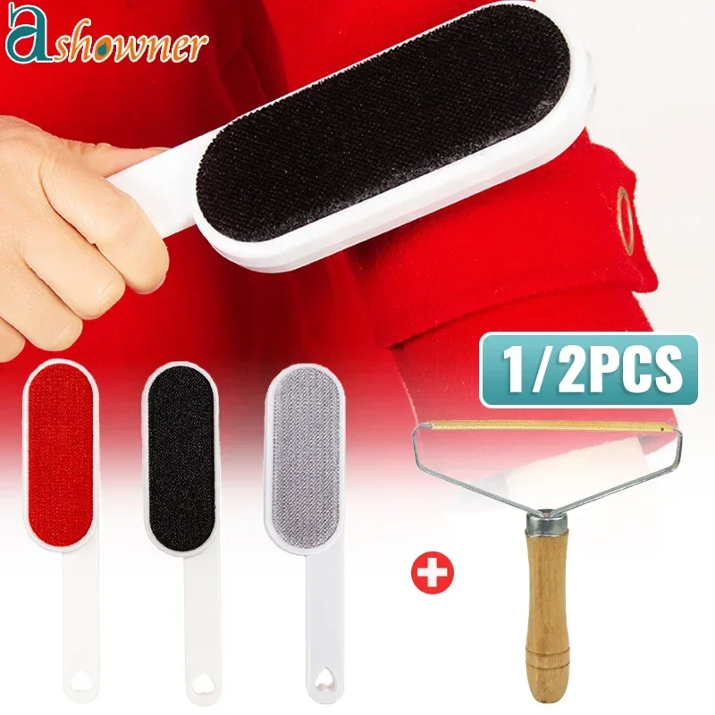 Pet Hair Remover Lint Rollers Brushes Double Sided Electrostatic Brush Home Clothes Hairball Remover Brush Clean Pet Hair Tools