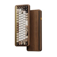 Akko MU01 Mountain Seclusion Wooden Mechanical Keyboard RGB Hot-swappable BT 5.0/2.4G Wireless & Type-C Wired Gaming Keyboard