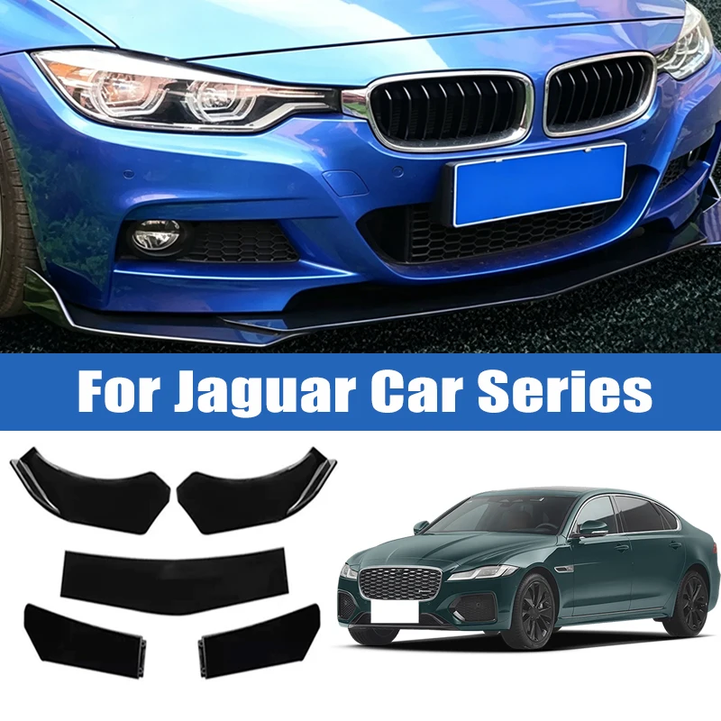 

5Pcs Car Front Bumper Separator Bumper Lip Body Kit Duck Lip Separator For Jaguar XE XF XJ XK XFR XJS F-Type E-Pace I-Pace S-Typ