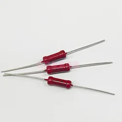 2Pcs RI40 high-voltage glass glazed resistor 2W200M 500M 1G 2G 5G 10G 1% 5.3 * 15 non-inductive high-frequency Dahongpao ceramic