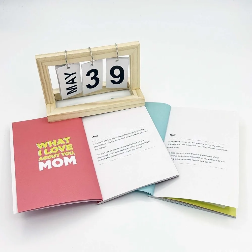Paper Parent-child Creative Notebook Reasons To Love You Anti-splash Water Emotional Communication Journal Book Time Organizer