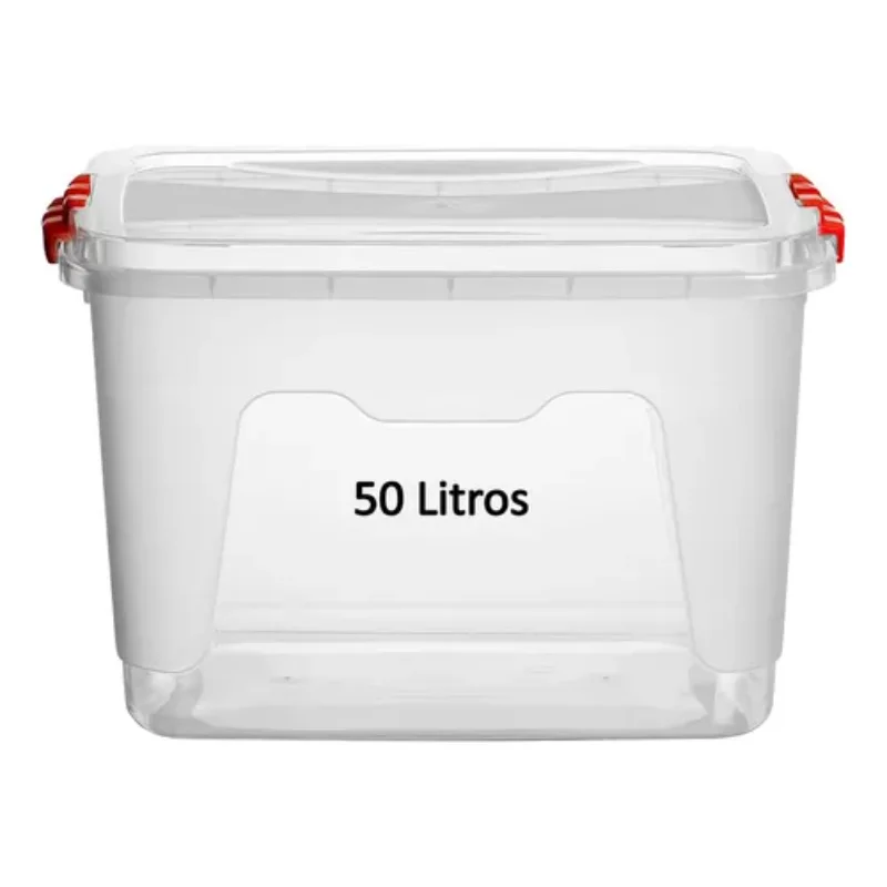 Large Organizer Box With Transparent Lid 50 Liters Boxes, Boxes and Baskets Decorative Boxes