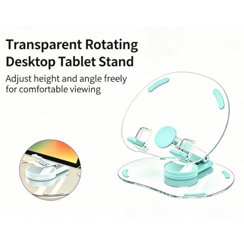 360° Rotation Acrylic Tablet Stand Adjustable Phone Bracket Folding Anti-slip Holder For iPad Pro Air Mini For 4.7-13inch Stand