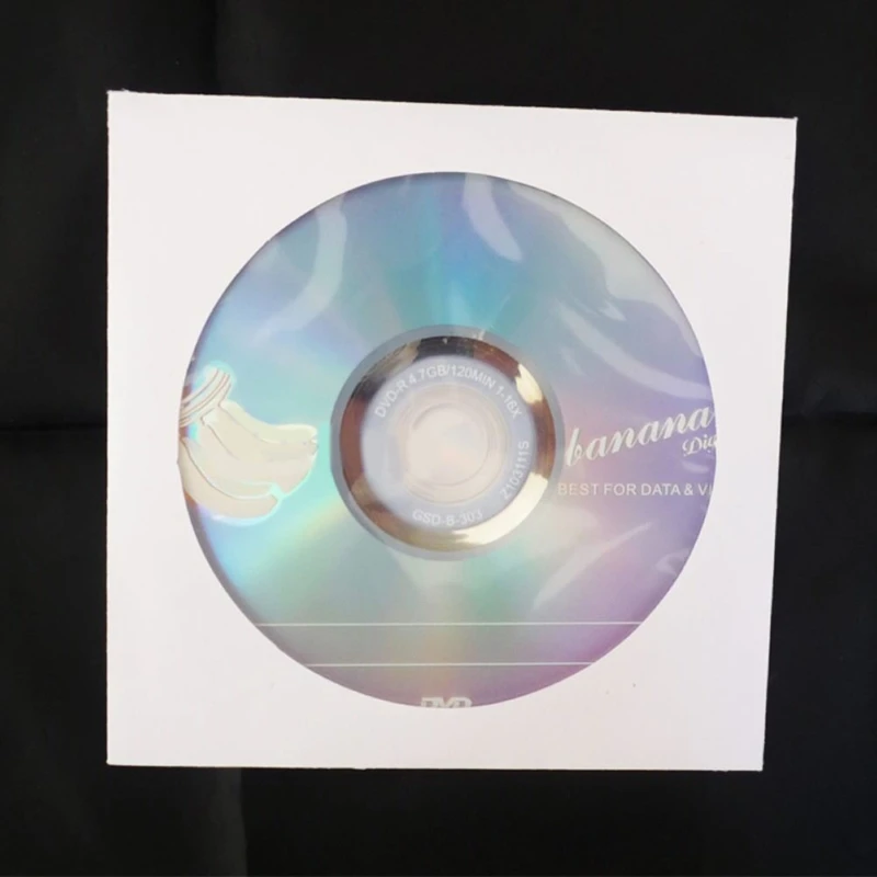 50 Sleeves Mini Paper CD DVD Flap Case Cover Envelopes