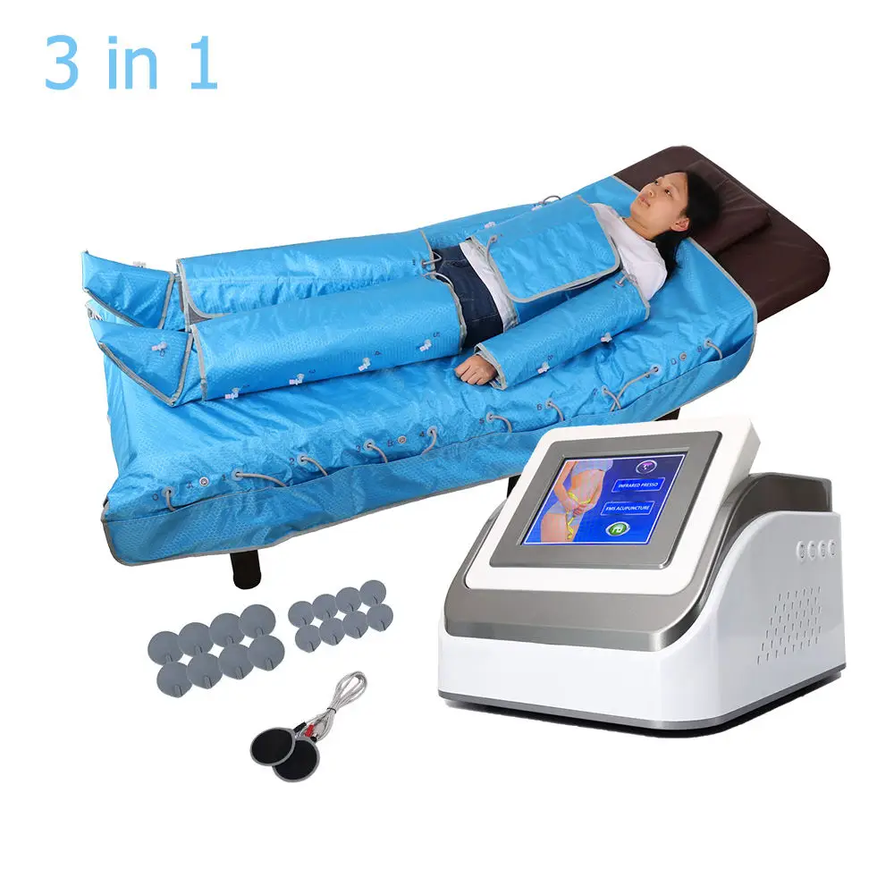 

Portable lymphatic drainage machine 3 in 1 inf heating ems air preso air massage pressotherapy ,pressotherapy slimming machine