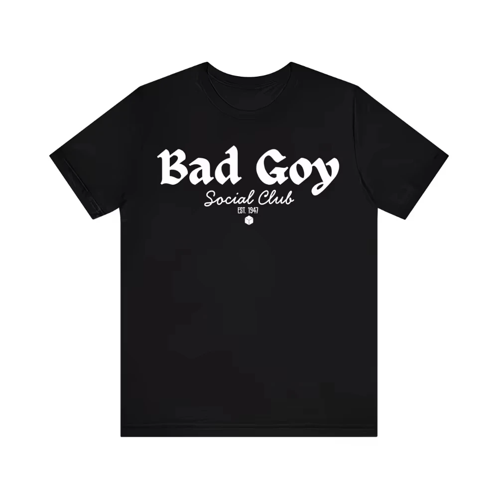 Vintage Harajuku O-Neck Bad Goy Social Club Graphic T Shirt Tee Men Women Cotton Summer Top Oversized Novelty Gift Comfortable