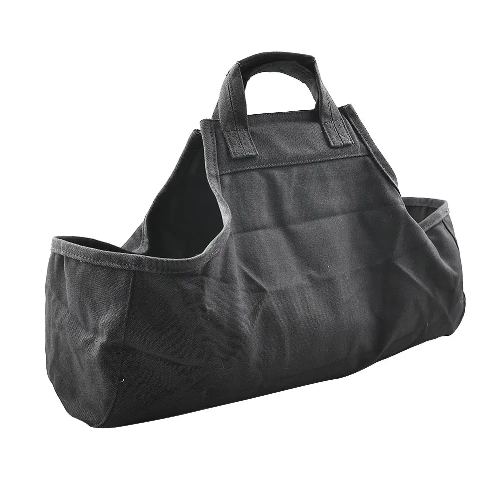 

Firewood Storage Bag Oxford Cloth Large Capacity Portable Log Carrier Tote Black Outdoor Fireplace Accessories Wood