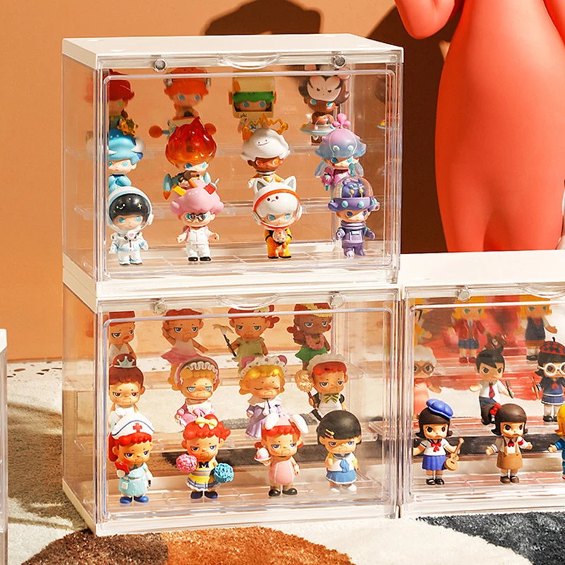 

Jasmine Bubble Matt Doll Toy Organizer Box Transparent Mystery Box Showcase Collectible Figures Display Stand Case Dust Proof