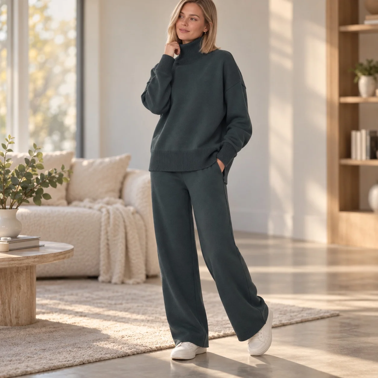 Regular Sleeve Sweatshirt Hooded Sweatshirt Casual with Top Pants Japanese Korean Casual Four Season Wear Autumn Set Women Sets