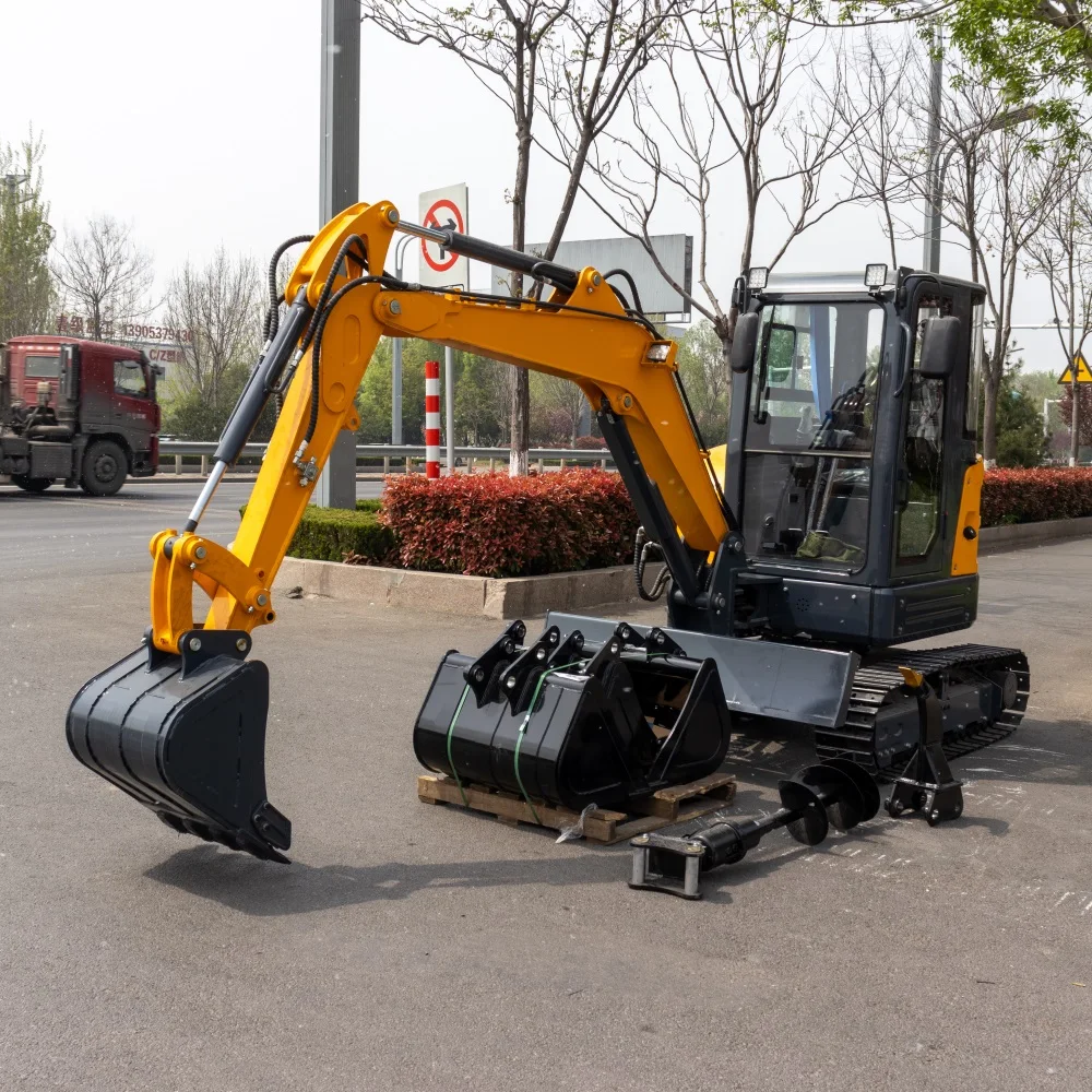 

YG Customized Free Shipping China Wholesale Mini Excavator Loader Stump Grinders Auger Drill 3800Kg Mini Excavator