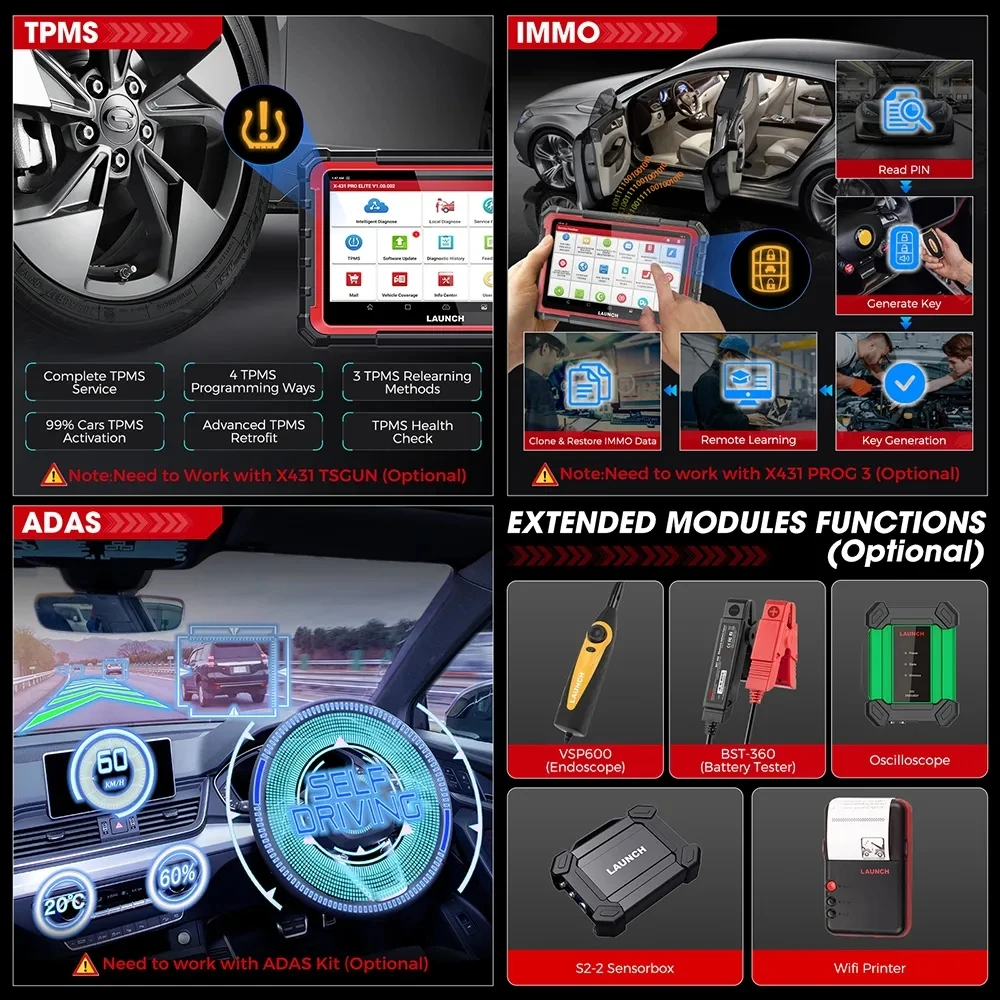 2024 New Launch X431 PRO ELITE Pro ELITEAuto Full System Car Diagnostic Tools CAN FD Active Tester OBD2 Scanner pk launch v 4.0