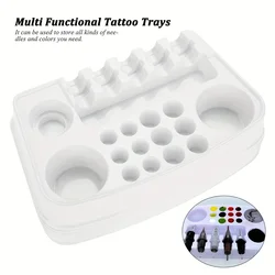Tattoo palette Disposable Plastic Ink Plate Cap Tattoo Ink Paint Holder Palette Tattoo accessories Bracket Stand Tattoo Supplies