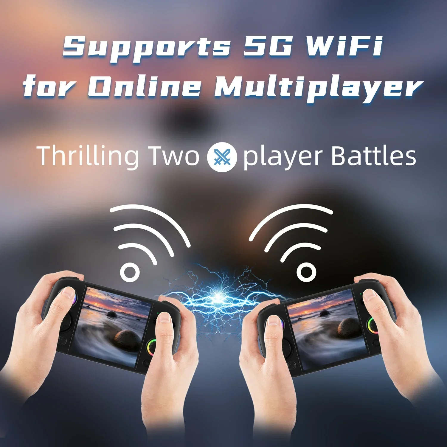 ANBERNIC RG CUBE Retro Handheld Game Console Video Player Screen WIFI Android 13 RGB Joystick8G+128G RGCube 512G PS2 3.95 Inch