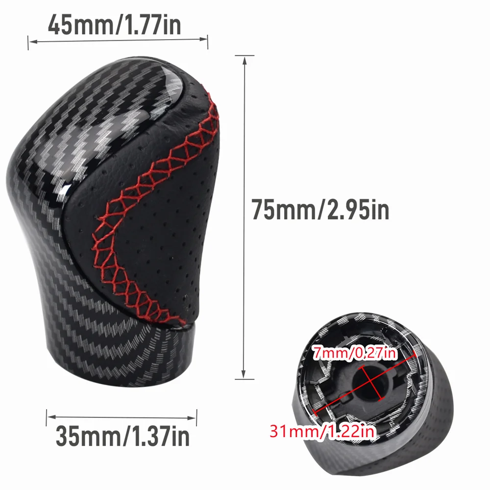 التلقائي والعتاد التحول المقبض بو الجلود شيفتر كرة اليد لكزس ES GS-450H GX IS-300 NX-300H RC-300 RX-350 2015-2021 #5