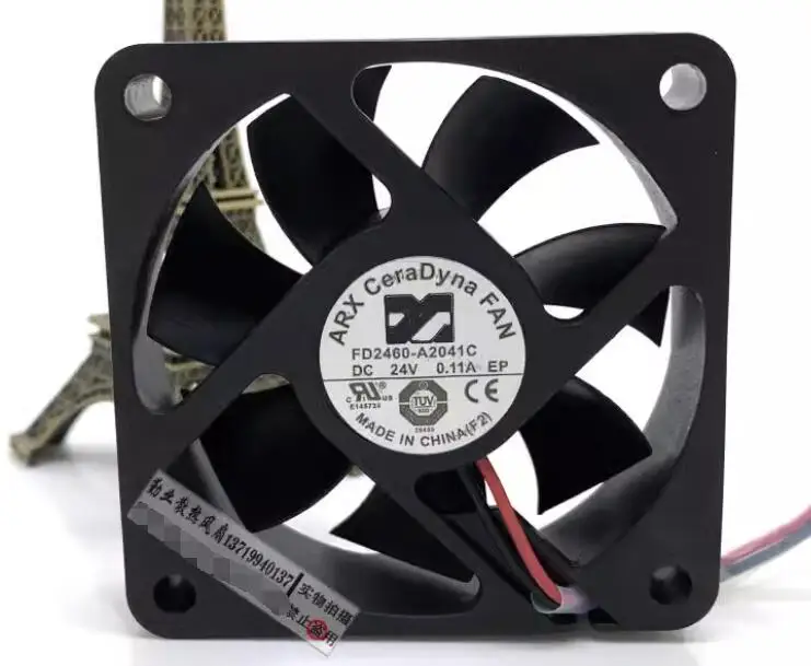 

ARX FD2460-A2041C DC 24V 0.11A 60x60x15mm 2-Wire Server Cooling Fan