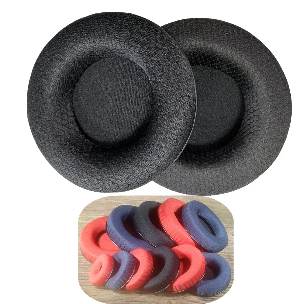Replacement Ear Pads Round Mesh Fabric  65MM 70MM 75MM 80MM 85MM 90MM 95MM 100MM 110MM Headphone Earpads Ear Cushion Ear Cups