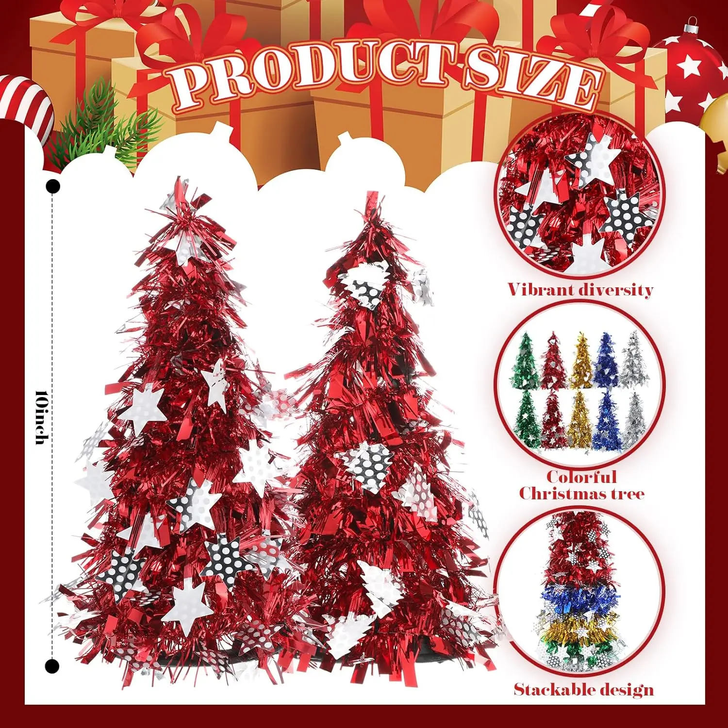 20 Pcs Tabletop Christmas Tree Miniature Christmas Trees 10 Inch Mini Artificial Christmas Tree Desktop