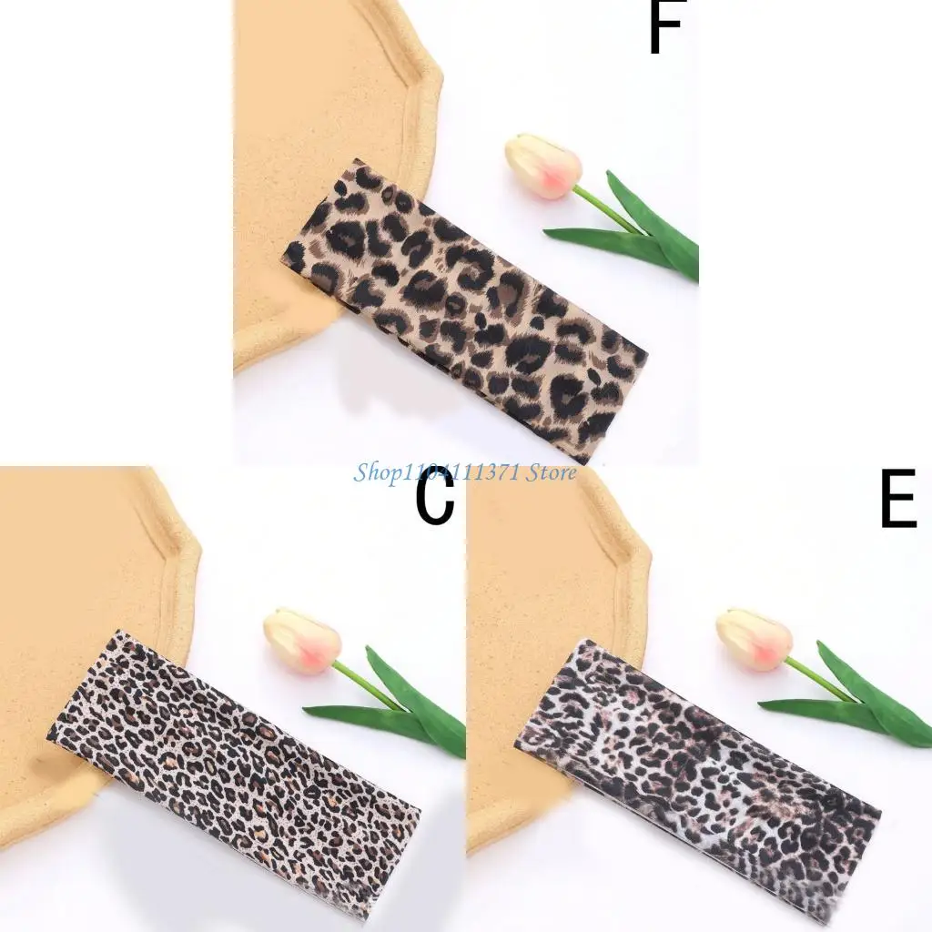 

P9FC Women Sweatband Headbands Elastic Wide Headbands Workout Sports Sweatbands
