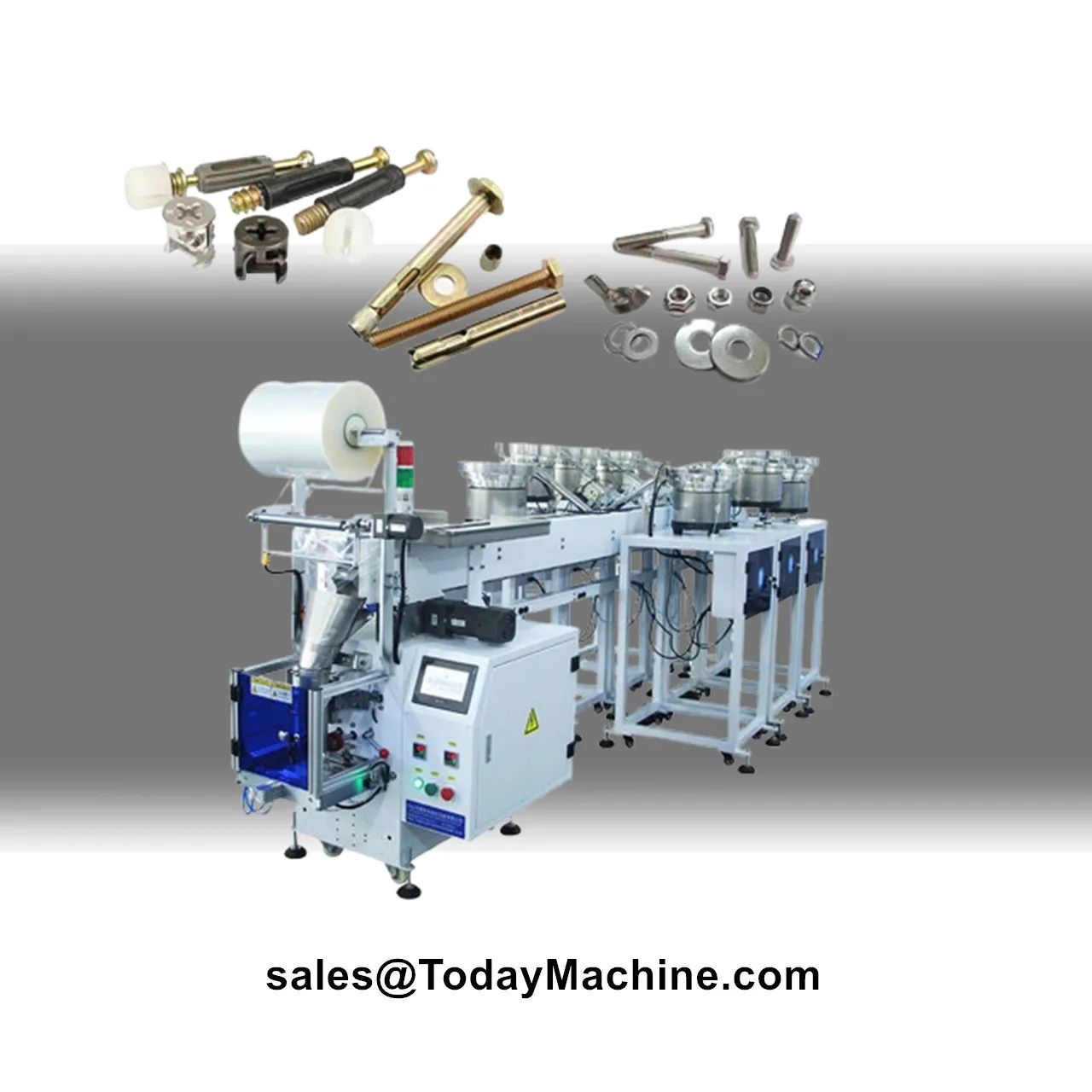 Automatic Screw Hardware Bolt Wire Plastic Nail Fastener Vertical Counting Packing Machine