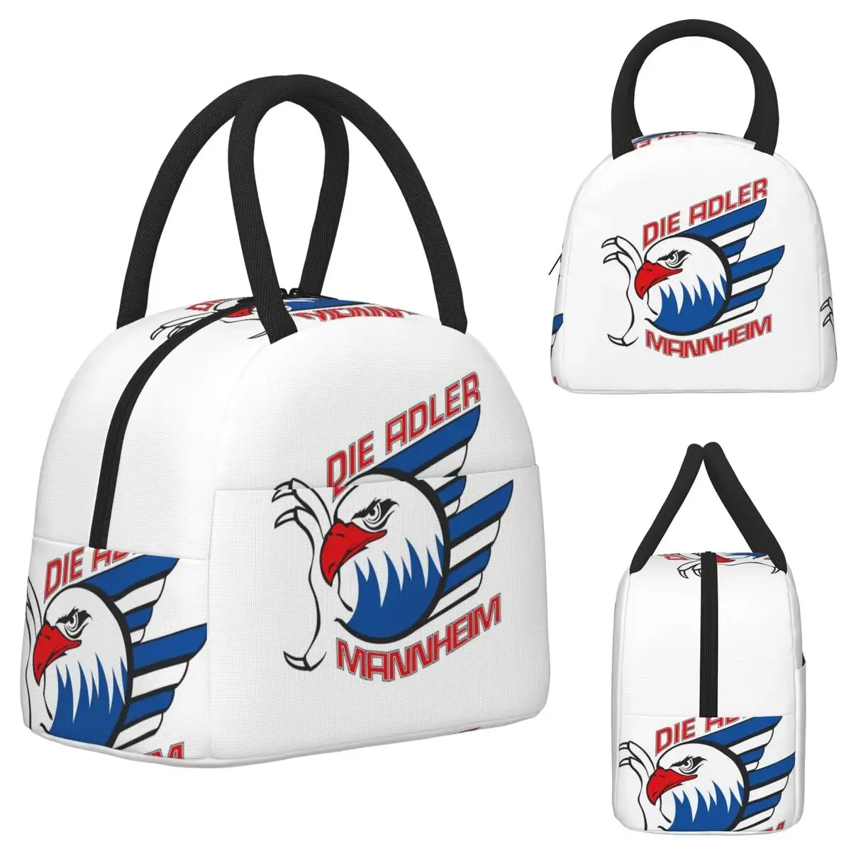 Adler Mannheim Hockey Insulated Lunch Bag for Women Office Cooler Thermal Food Box Tote Leakproof Lunch Boxes Container