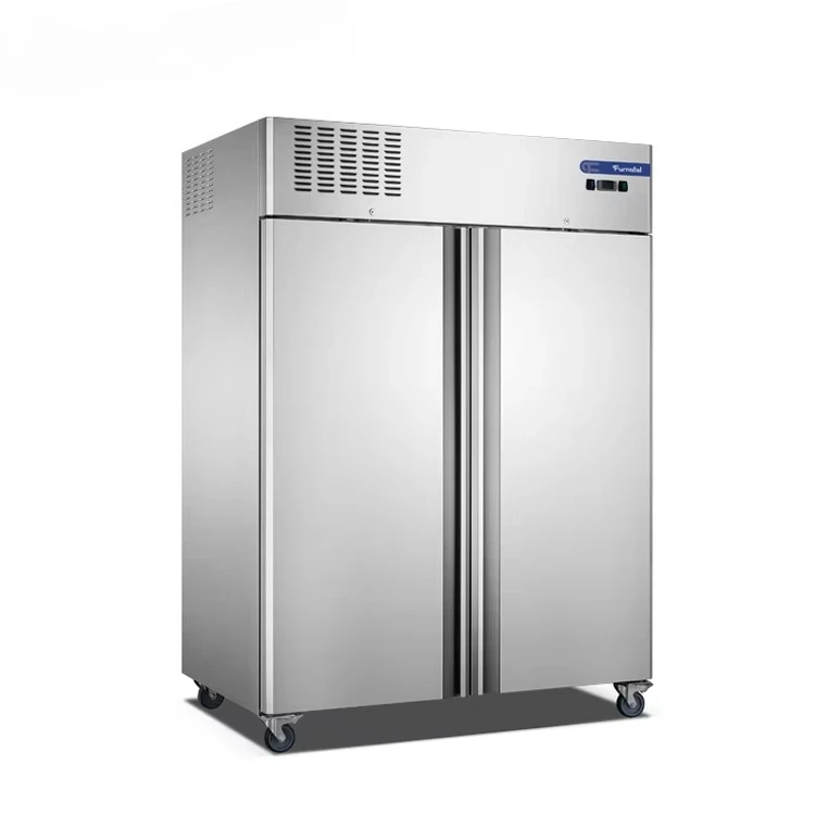 1300L Large Restaurant Refrigerator Solid Door Upright Chiller 0~8 Degree FURNOTEL Commercial Freezers Refrigerators